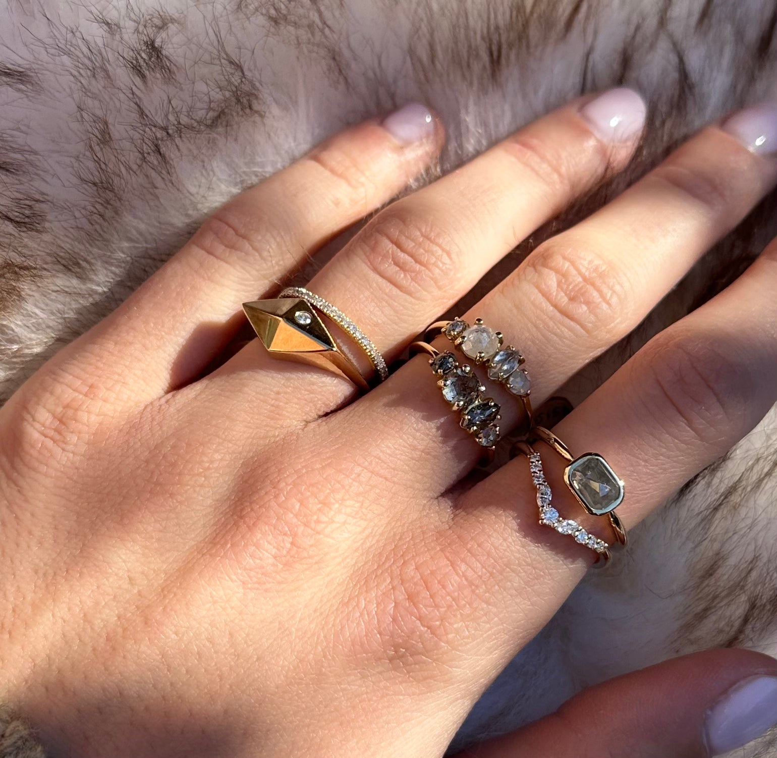 Gold Galaxy Ring for Women - Elegant Space-Inspired Jewelry - Perfect for Gifts, Parties & Everyday Wear