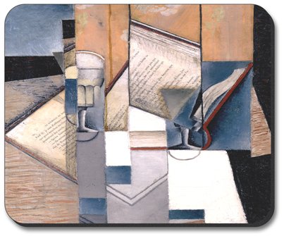 Art Plates Gris: The Book Mouse Pad - Stylish & Durable Desk Accessory for Office, Gaming & Home Use
