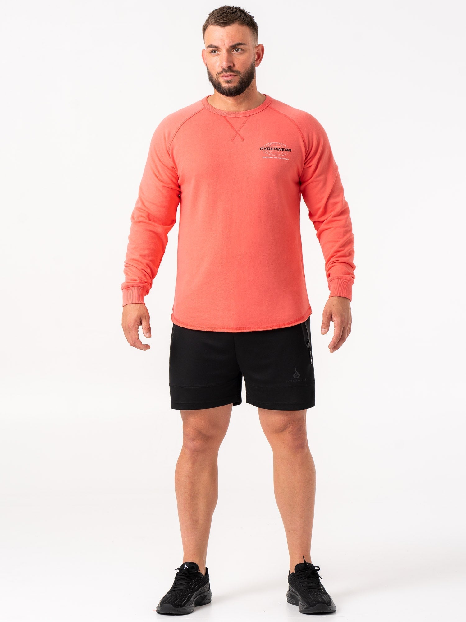 Energy Crew Neck Coral T-Shirt - Comfortable & Stylish Casual Wear for Men & Women - Perfect for Gym, Workout, and Everyday Outfits