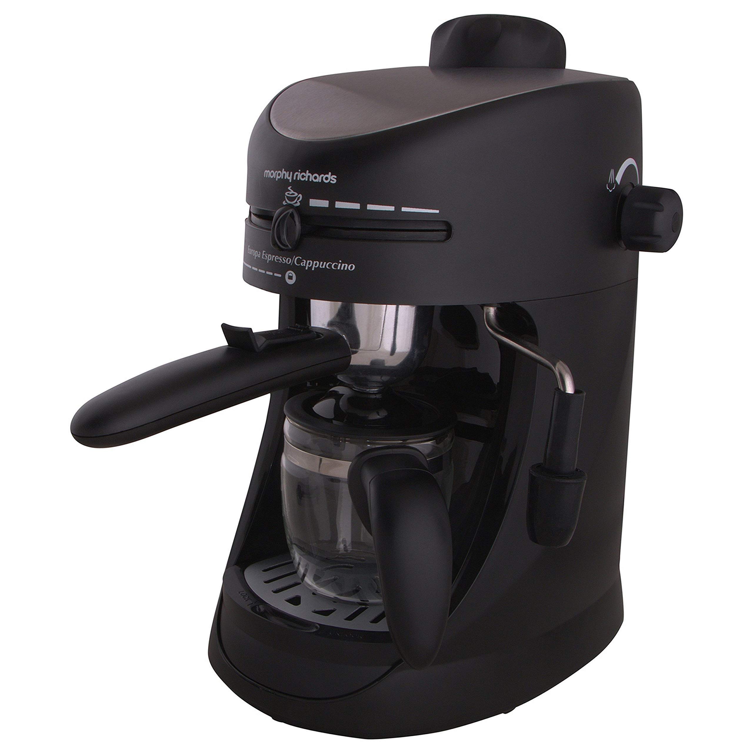 Refurbished Morphy Richards New Europa 800W Coffee Maker - Black | Fast Brewing for Home, Office & Restaurant Use