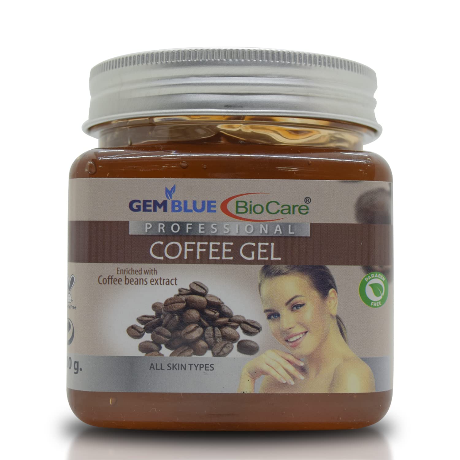Biocare Professional Coffee Gel - 330ml Hydrating & Energizing Hair Treatment for Damaged Hair - Perfect for Salon & Home Use