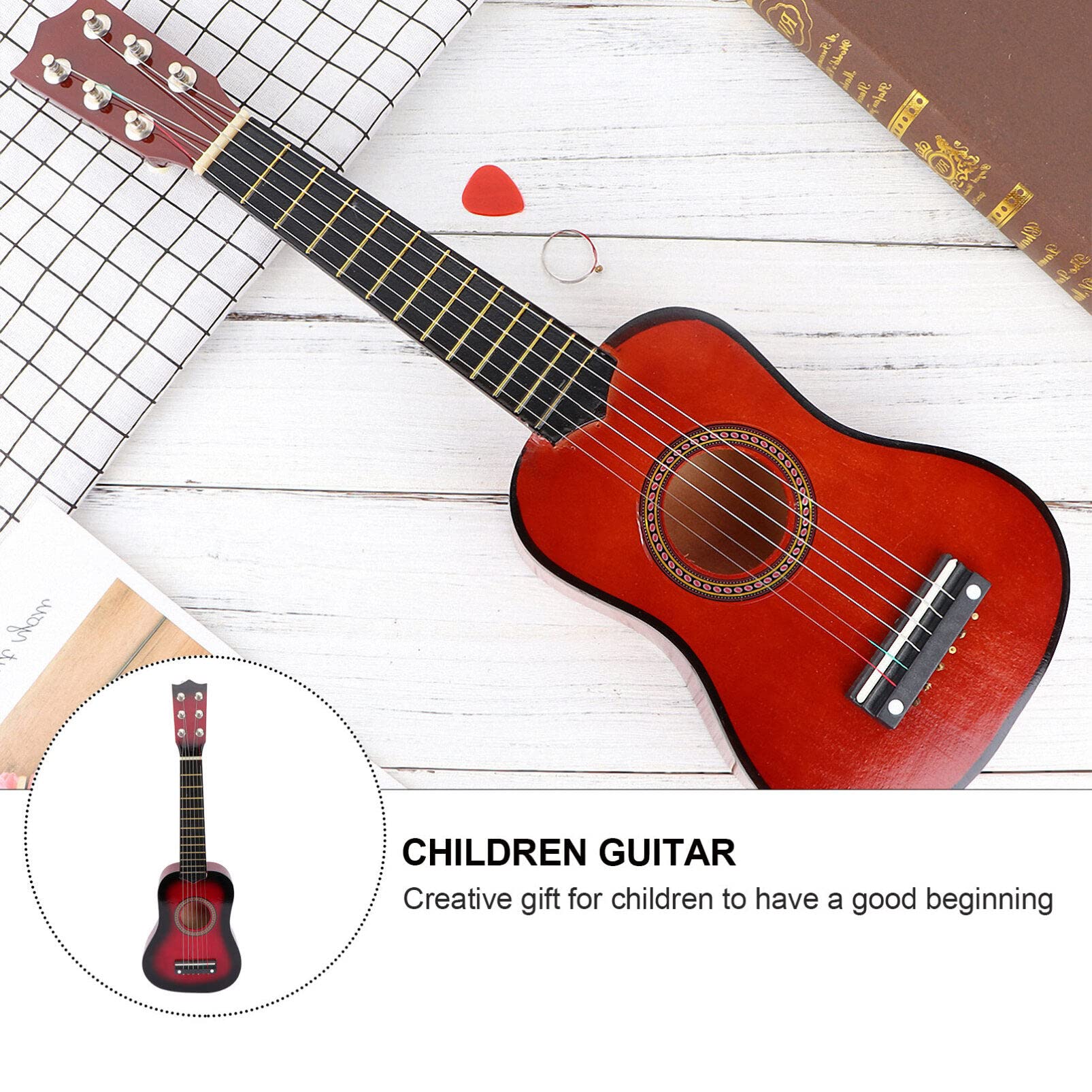 21 Inch Acoustic Guitar for Kids - Portable Wooden Guitar with Bag - Perfect for Beginners, Travel & Outdoor Play - Children's Musical Instrument Gift