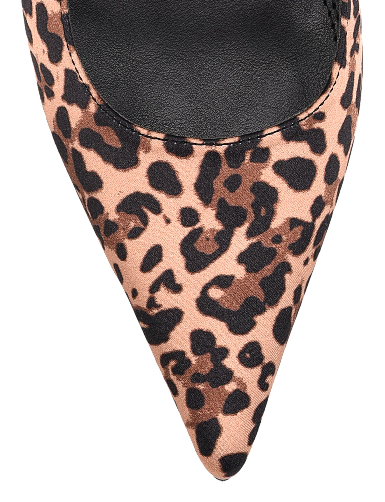 Yohana Women's Heeled Slingback Sandals - Leopard Print Satin Dress Shoes for Party, Wedding & Evening Events
