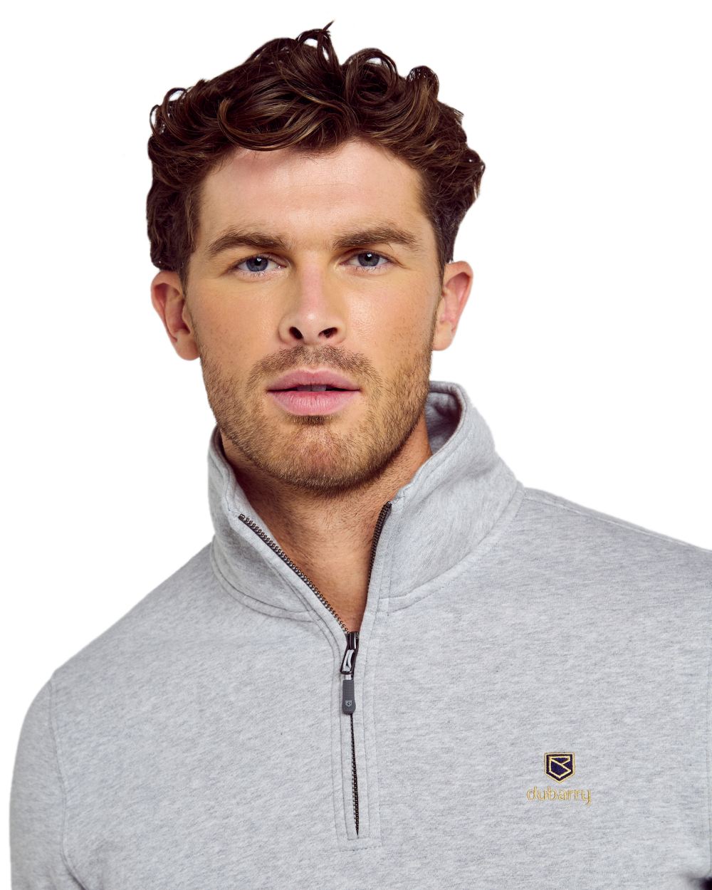 Dubarry Men's Boyce Zip Neck Sweater - Premium Knit Pullover for Casual & Outdoor Wear - Perfect for Fall & Winter Layering