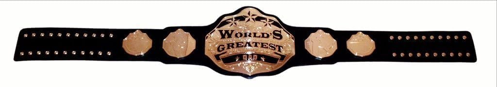 RAY'S Undisputed Belts World's Greatest Dad Championship Belt - Black Adult Size Wrestling Belt for Men - Perfect for Father's Day Gifts, Birthday Presents & Sports Awards