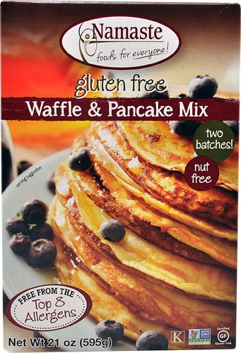 Gluten Free Waffle & Pancake Mix by Namaste Foods - 21oz (Pack of 2) | Vegan, Dairy Free Breakfast Mix for Healthy Family Meals & Quick Morning Recipes