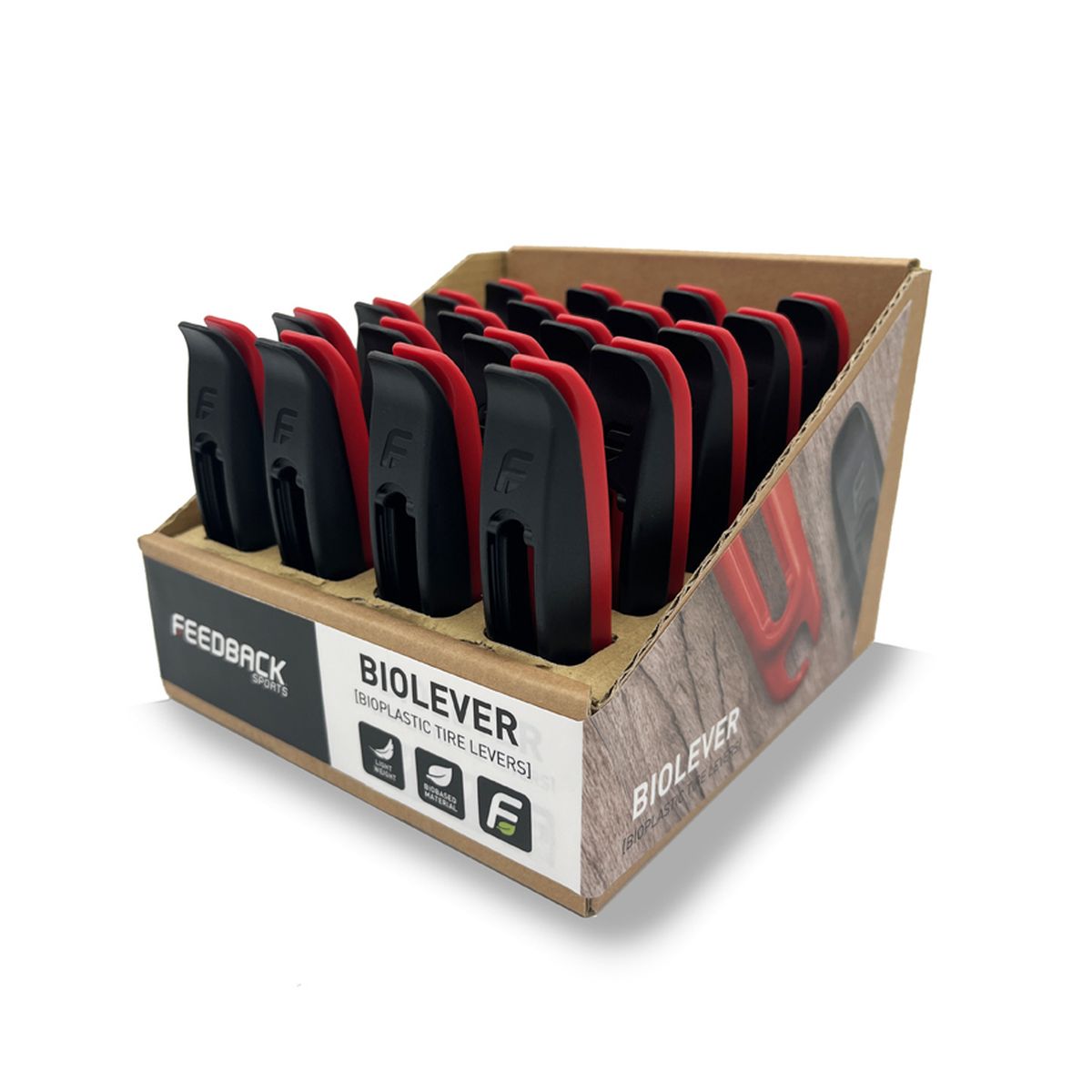 Feedback Sports Biolever Tire Levers - Durable Bike Tire Repair Tool for Road & Mountain Bikes - Perfect for Flat Tire Fixes & On-the-Go Cycling Repairs