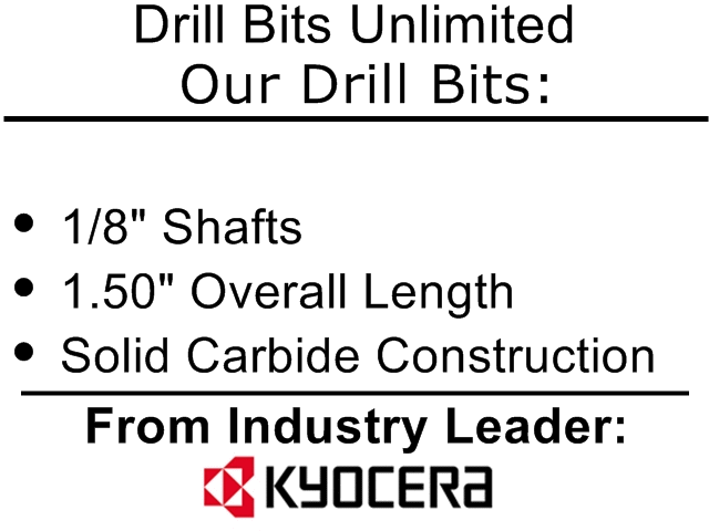 High-Speed Carbide Drill Bits Set (0.037