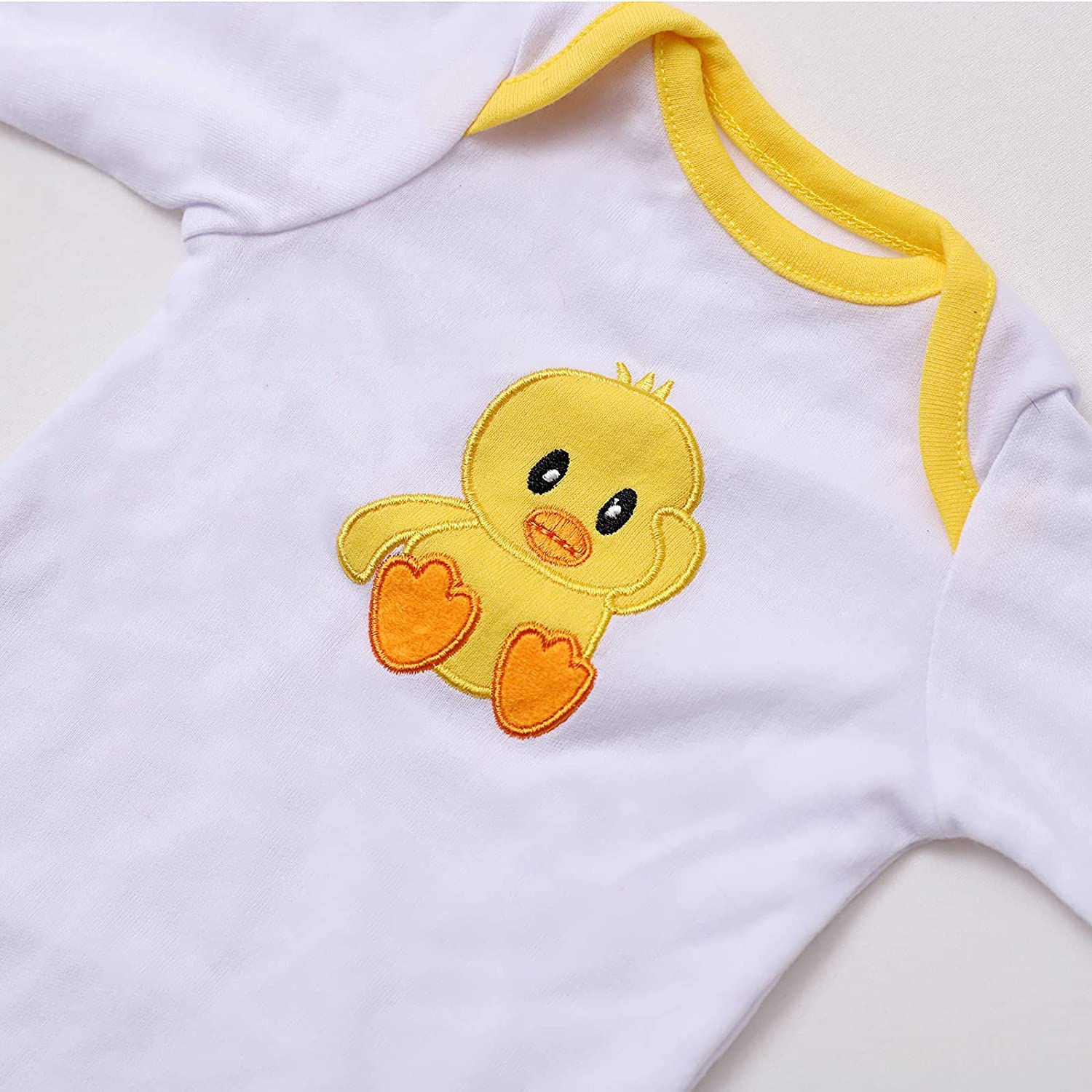 MAIHAO 17-22 Inch Reborn Baby Doll Clothes Set - 5pcs Yellow Duck Outfit with Accessories for Newborn Baby Doll Boy & Girl | Perfect for Role Play, Gift Giving & Collecting