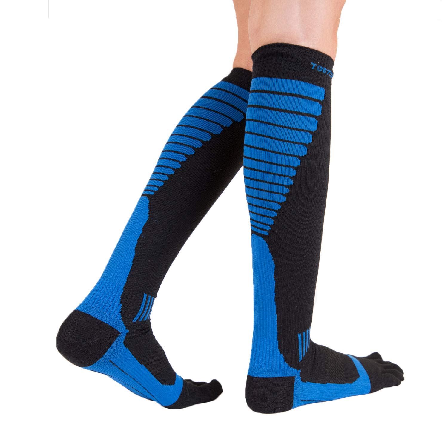 Breathable CoolMax Compression Knee-High Socks for Men & Women - Athletic Performance & Recovery - Ideal for Running, Hiking & Sports Activities