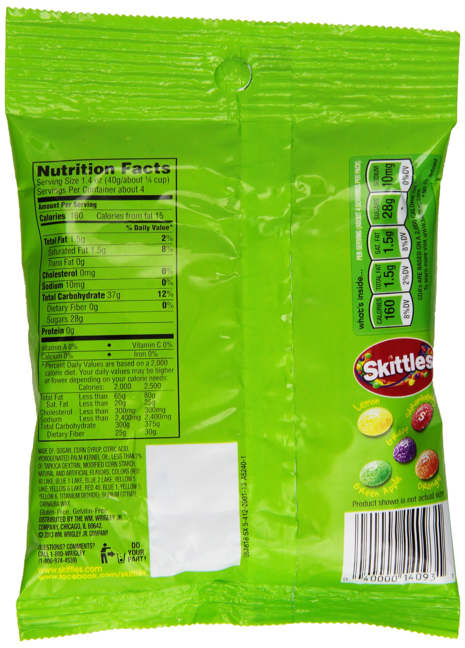 Skittles Sour Candy - 5.7oz Pack of 12 | Bulk Sour Fruit Flavored Candies for Parties, Halloween Treats & Office Snacks