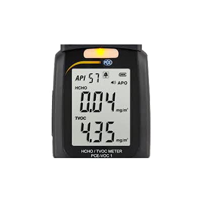 PCE VOC 1 Air Quality Meter - Portable Indoor Air Quality Monitor for Home, Office & Industrial Use - Measures VOC, Temperature & Humidity - Ideal for IAQ Testing, HVAC Maintenance & Environmental Monitoring