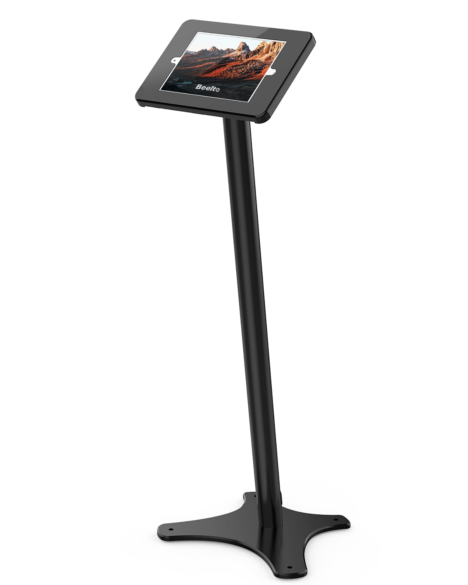 360° Swivel Tablet Floor Stand - Heavy Duty All Metal Kiosk Stand with Anti-Theft Key Lock for iPad 7/8/9 Gen (10.2 Inch) | Perfect for Retail Stores, Exhibitions & Public Kiosks
