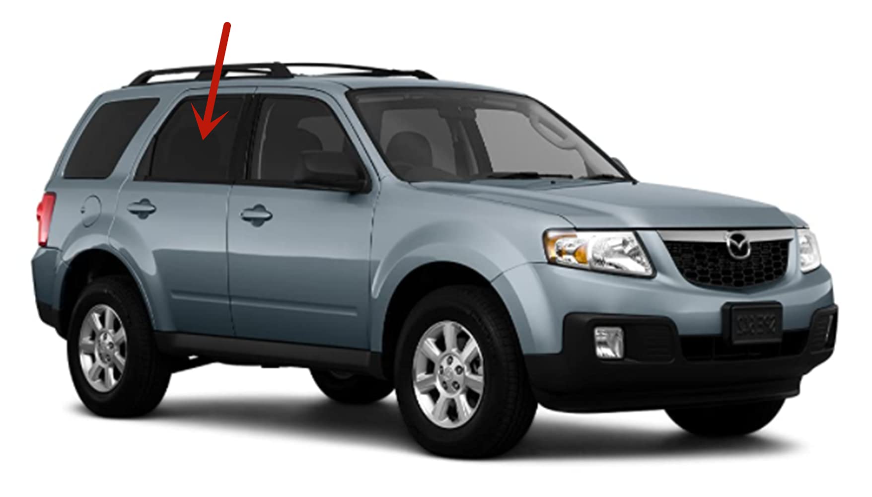 2008-2011 Mazda Tribute Passenger Side Rear Door Window Glass Replacement - Perfect for DIY Auto Repair & Window Replacement at Home or Garage