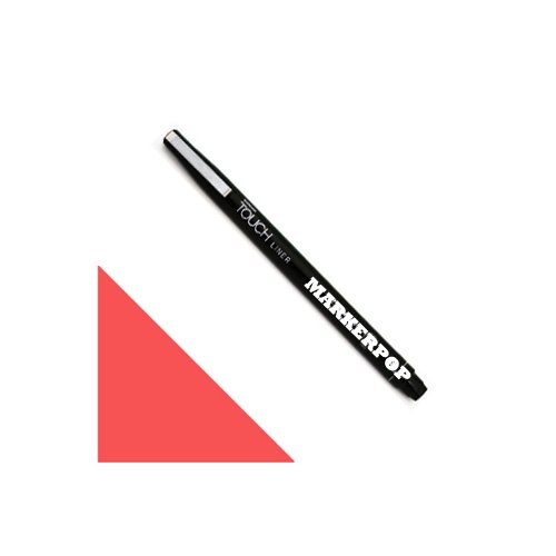 ShinHan Touch Liner Brush Pen - Red Fine Tip Marker for Calligraphy, Drawing & Hand Lettering | Perfect for Artists, Designers & Craft Enthusiasts