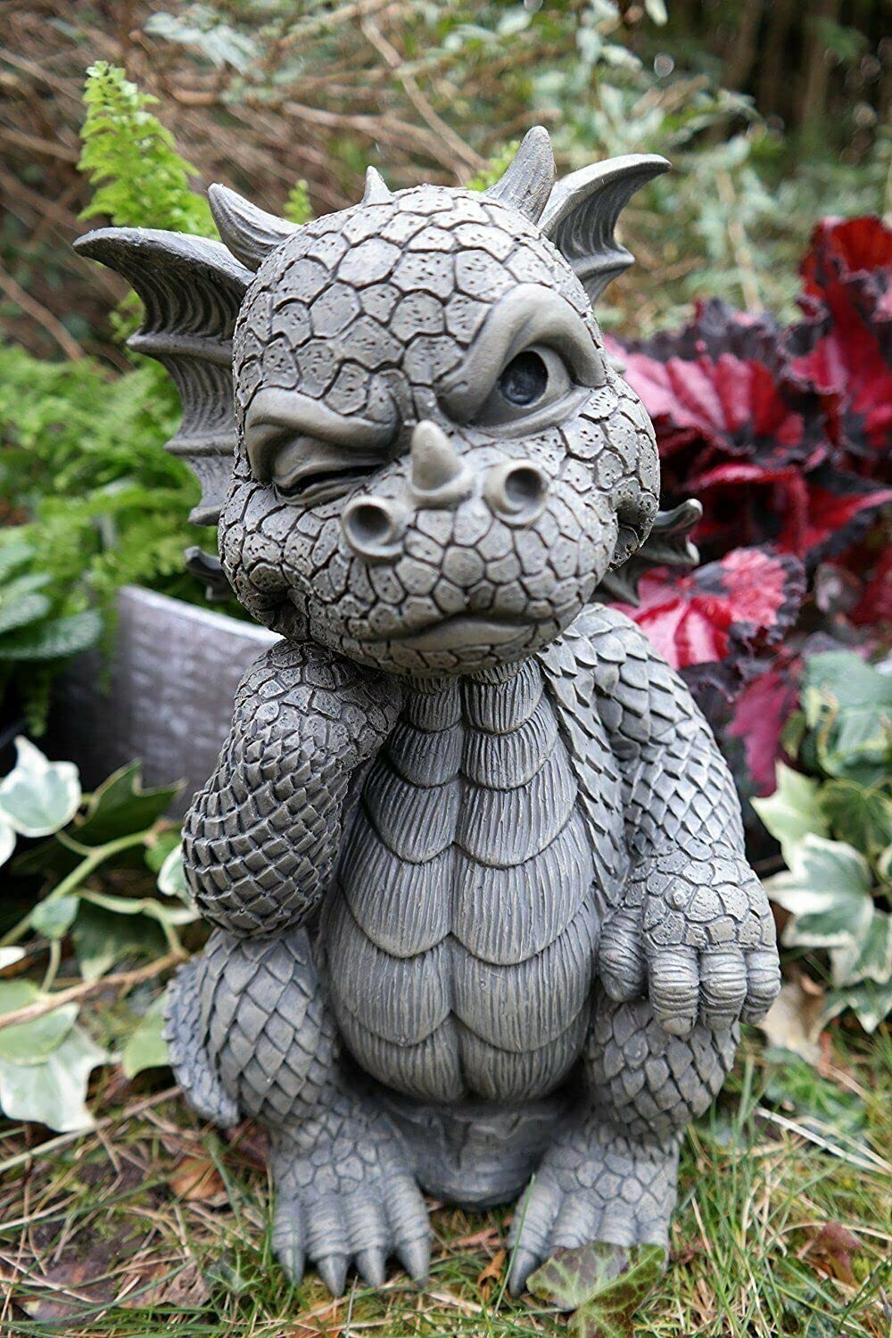 Whimsical Garden Dragon Statue - 10