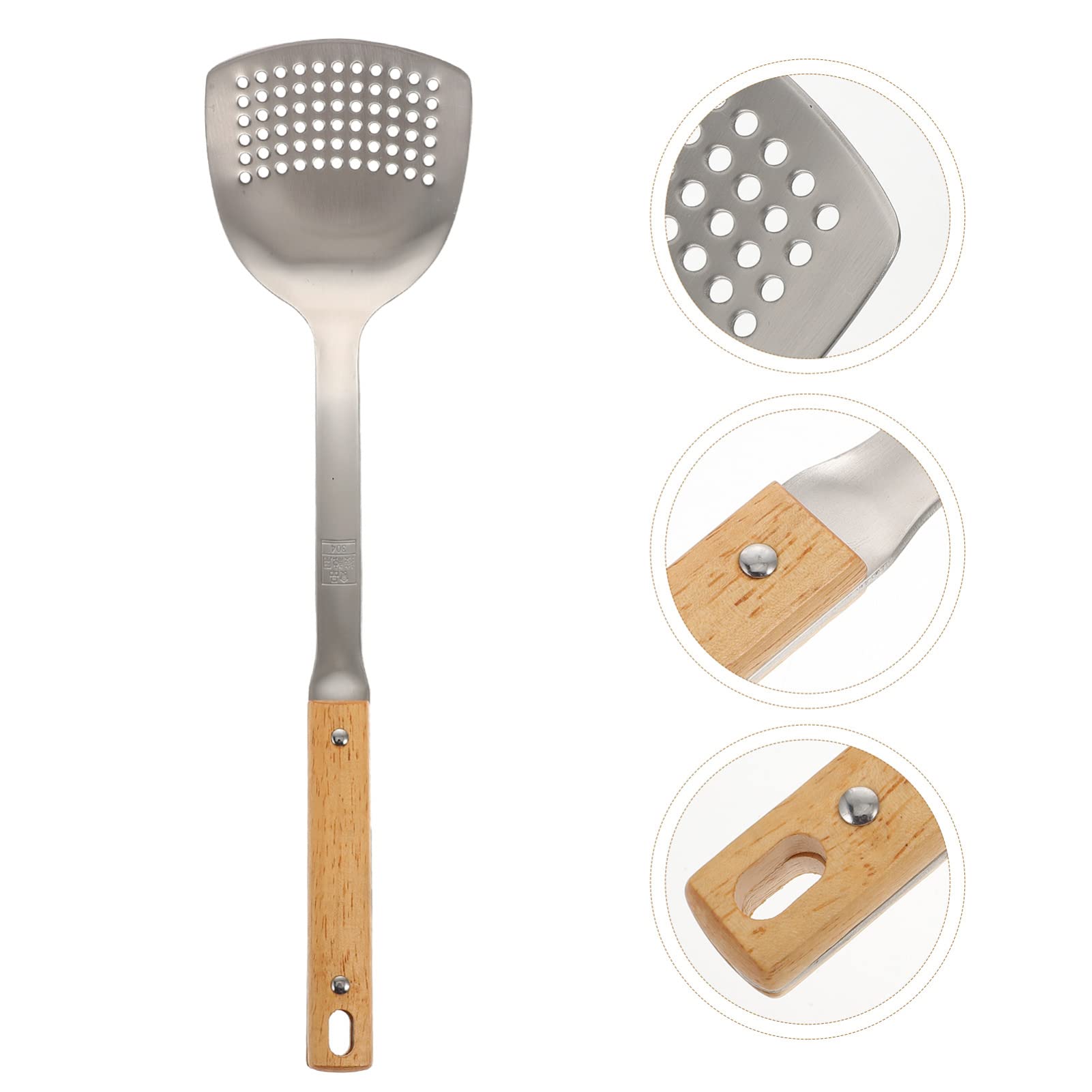 Premium Stainless Steel Spatula - Non-Stick Stir Fry Shovel for Cooking, Heavy Duty Kitchen Utensil with Ergonomic Handle - Perfect for Flipping Pancakes, Stir-Frying, and Sauteing in Home Kitchens