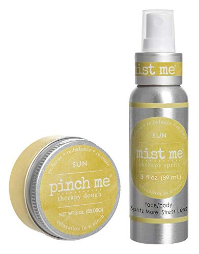 Stress Relief Combo Pack - 3oz Aromatherapy Mist Spray & Sensory Therapy Dough for Anxiety Relief | Perfect for Office, Home & Travel Relaxation
