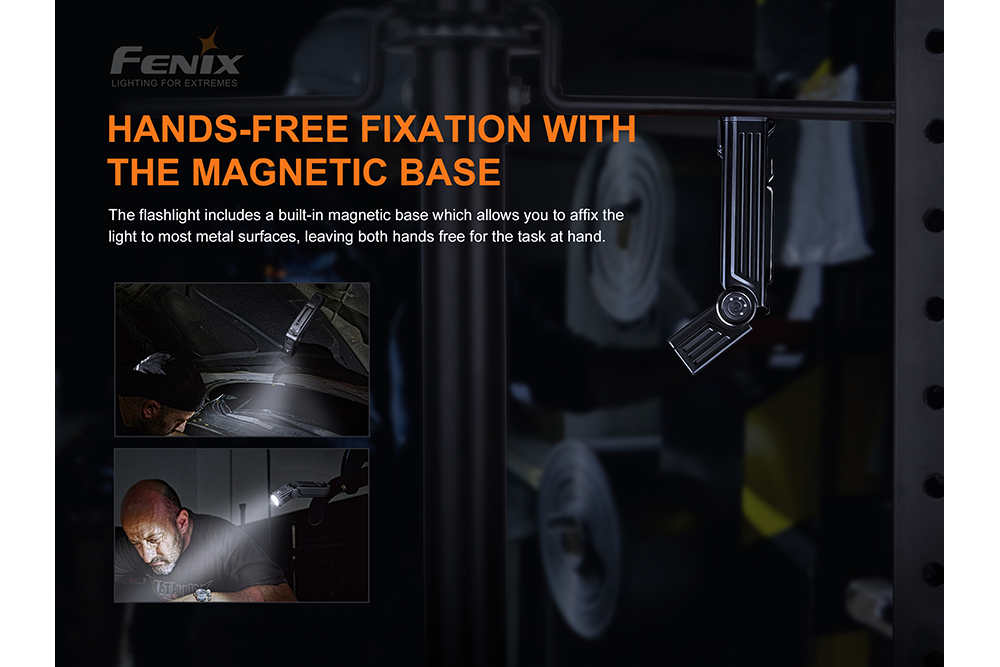Fenix WT25R Rechargeable LED Flashlight - 1000 Lumens High Brightness, Adjustable Head for Camping, Hiking & Emergency Use