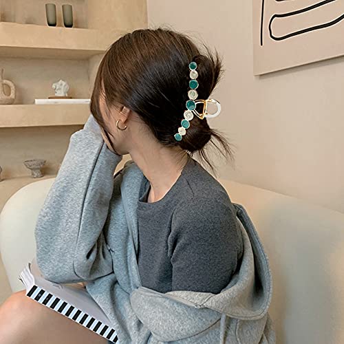 SOWUNO Large Hair Claw Clips 6PCS - Fashion Metal Hair Clips for Women, Strong Hold Non-Slip Barrettes for Thick Hair | Perfect for Ponytails, Buns & Everyday Hairstyles
