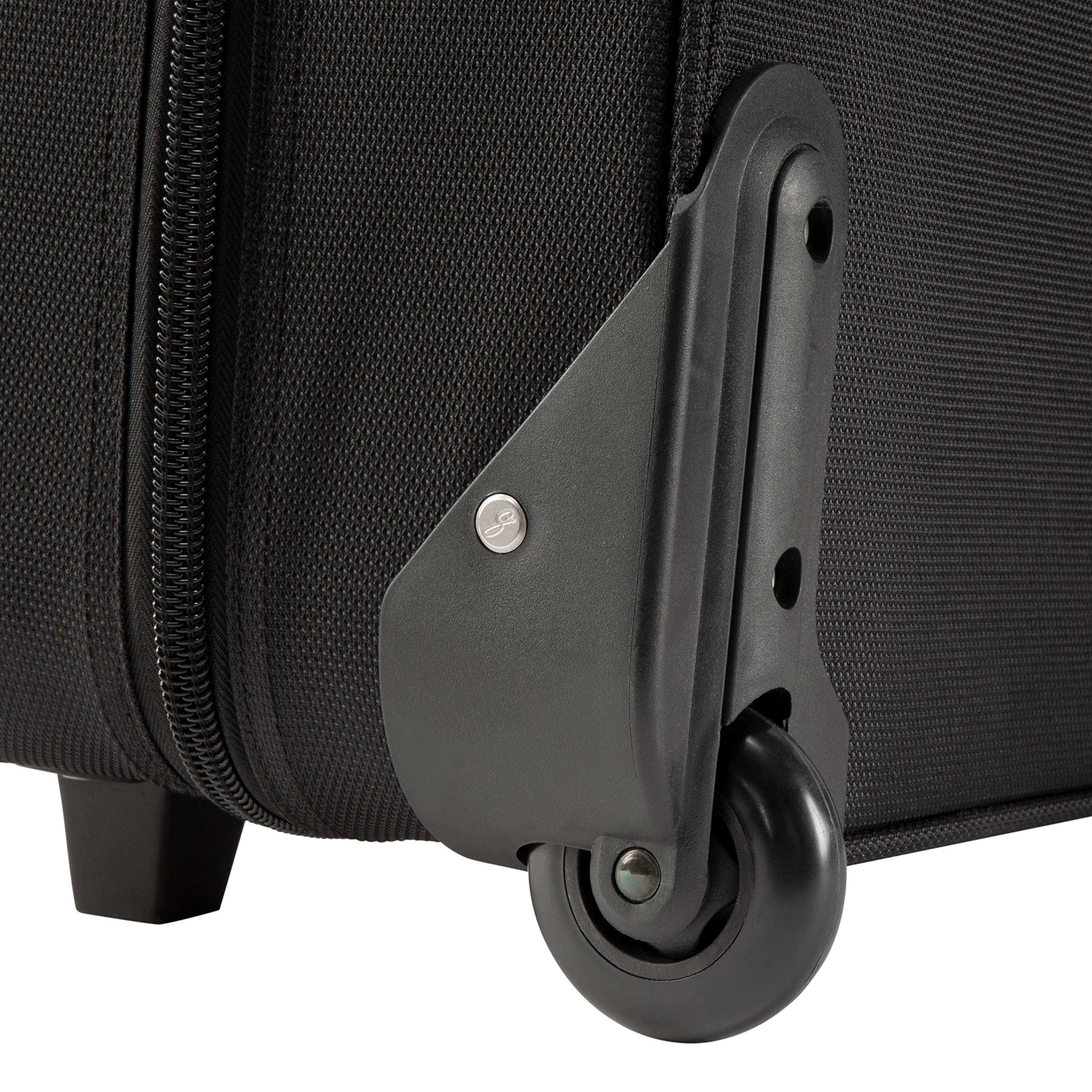 Skyway Sigma 6.0 Lightweight Luggage Collection - Black Rolling Garment Bag for Business Travel & Weekend Getaways | Durable Carry-On Suitcase with Smooth Wheels & Spacious Compartments