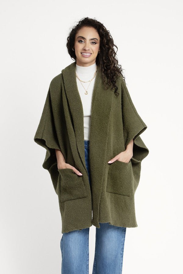 Stylish Oversized Hooded Kimono Robe - Lightweight & Comfortable Loungewear for Women - Perfect for Yoga, Spa, and Relaxation at Home