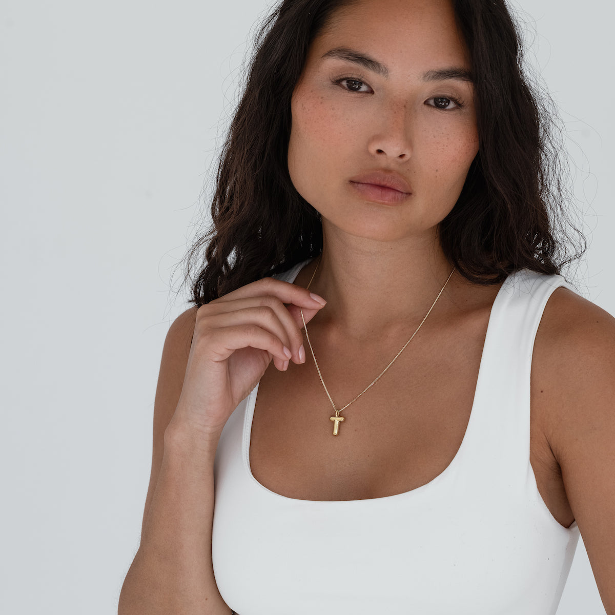 Helium Initial Necklace - Personalized Name Necklace for Women, Custom Letter Pendant Jewelry - Perfect for Gifts, Anniversaries, and Everyday Wear