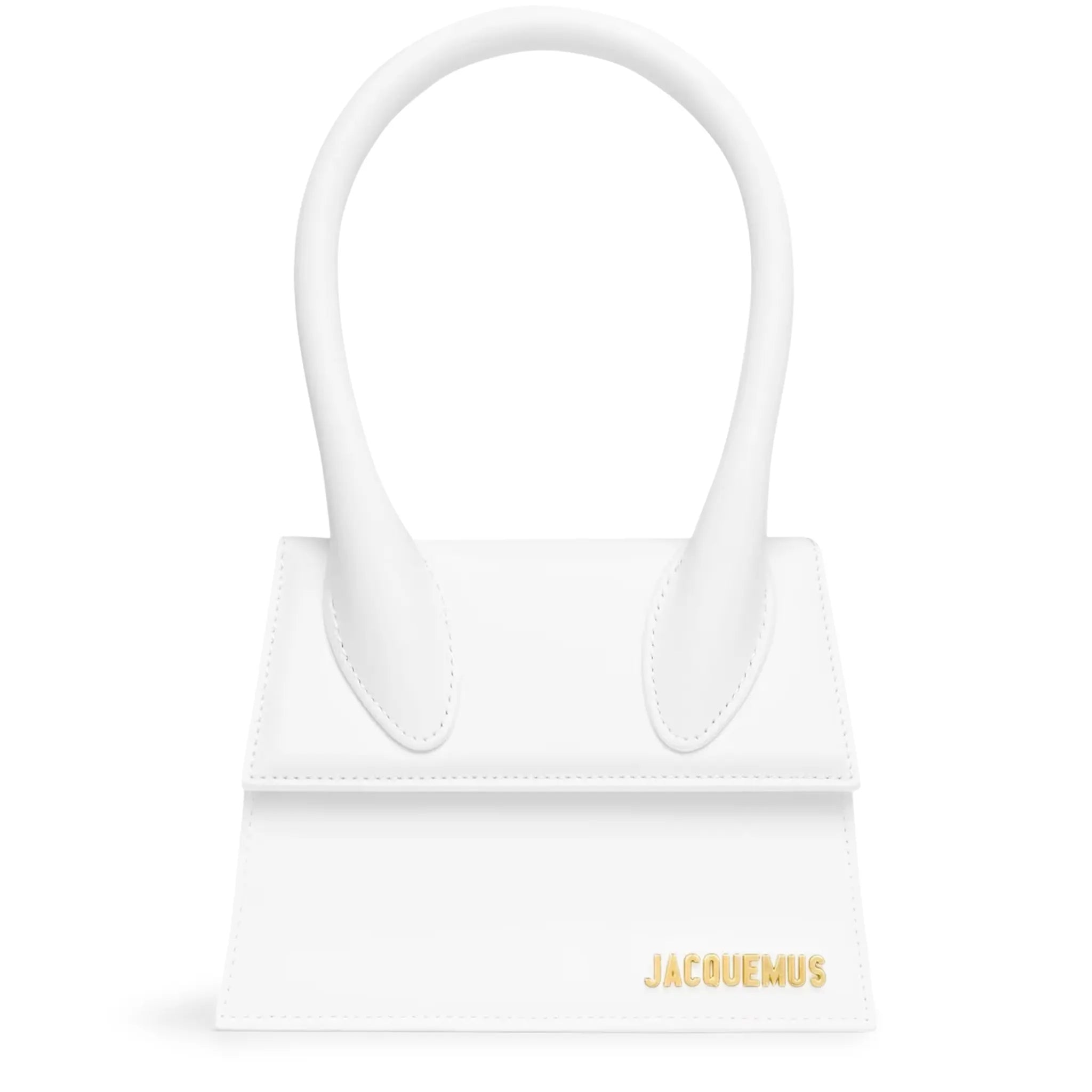 Jacquemus Le Chiquito Moyen White Leather Crossbody Bag - Luxury Designer Handbag for Women, Perfect for Parties, Dates & Everyday Use