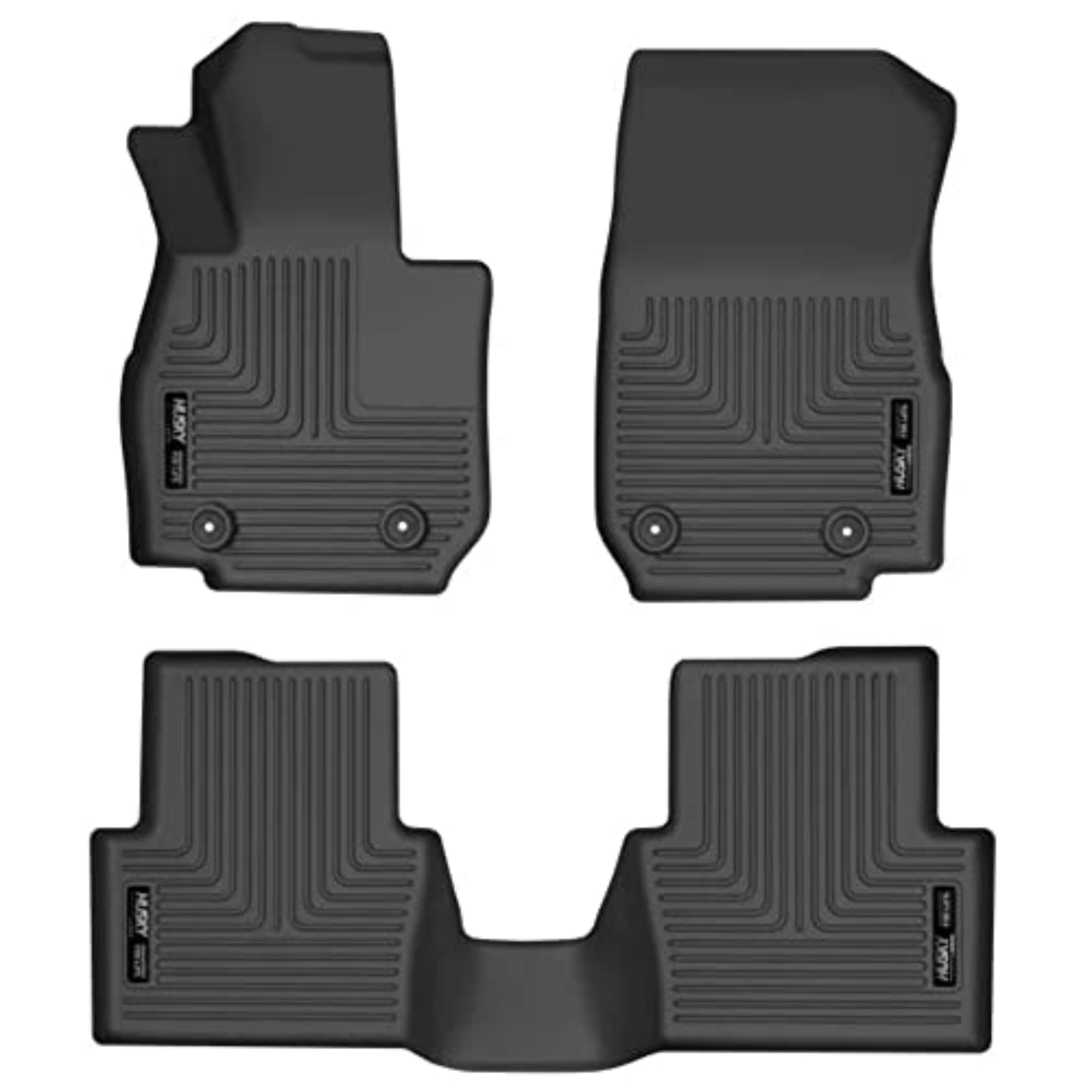 Husky Liners Weatherbeater Floor Mats for 2020-2021 Mazda CX-3 - 3-Piece Set (Front & Rear Rows) Black 95591 | All-Weather Protection for Cars, SUVs & Trucks | Perfect for Off-Road, Winter & Muddy Conditions