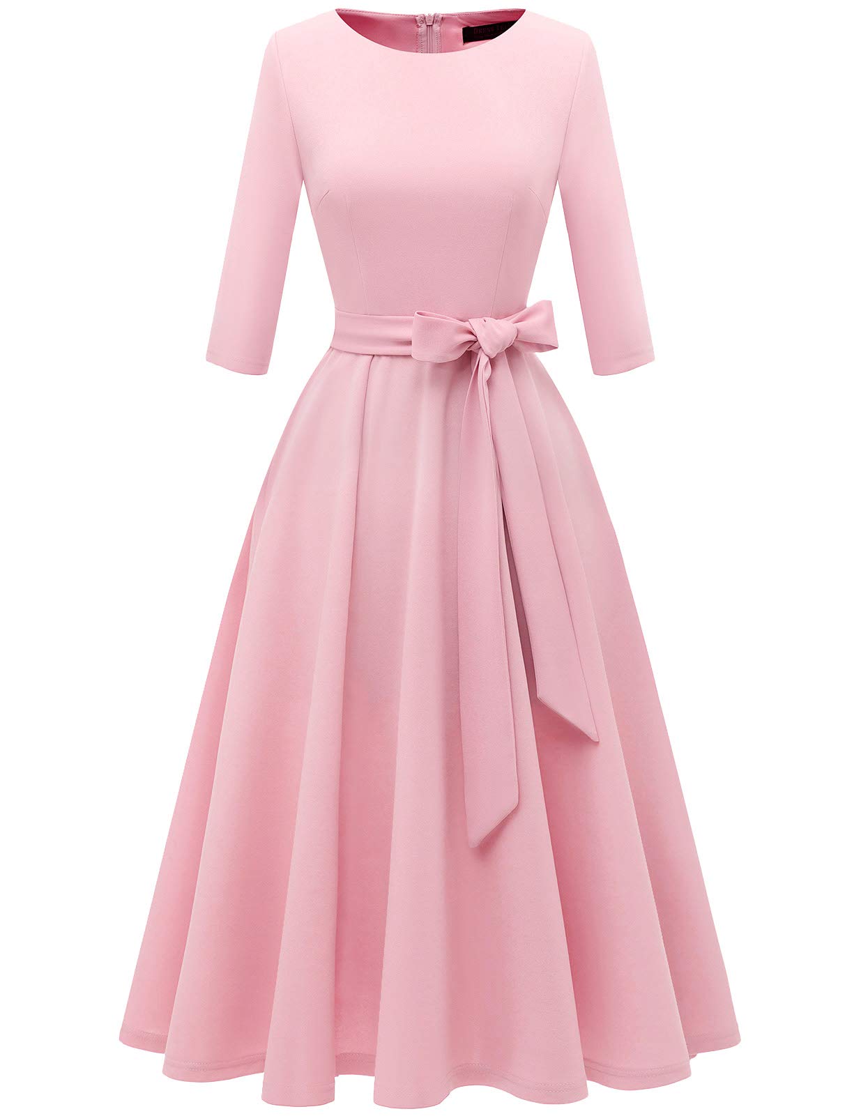 Vintage Cocktail Dresses for Women | 3/4 Sleeve Formal Church Dress | Wedding Guest Outfit | Spring 2025 Collection | Perfect for Cocktail Parties, Weddings & Church Events
