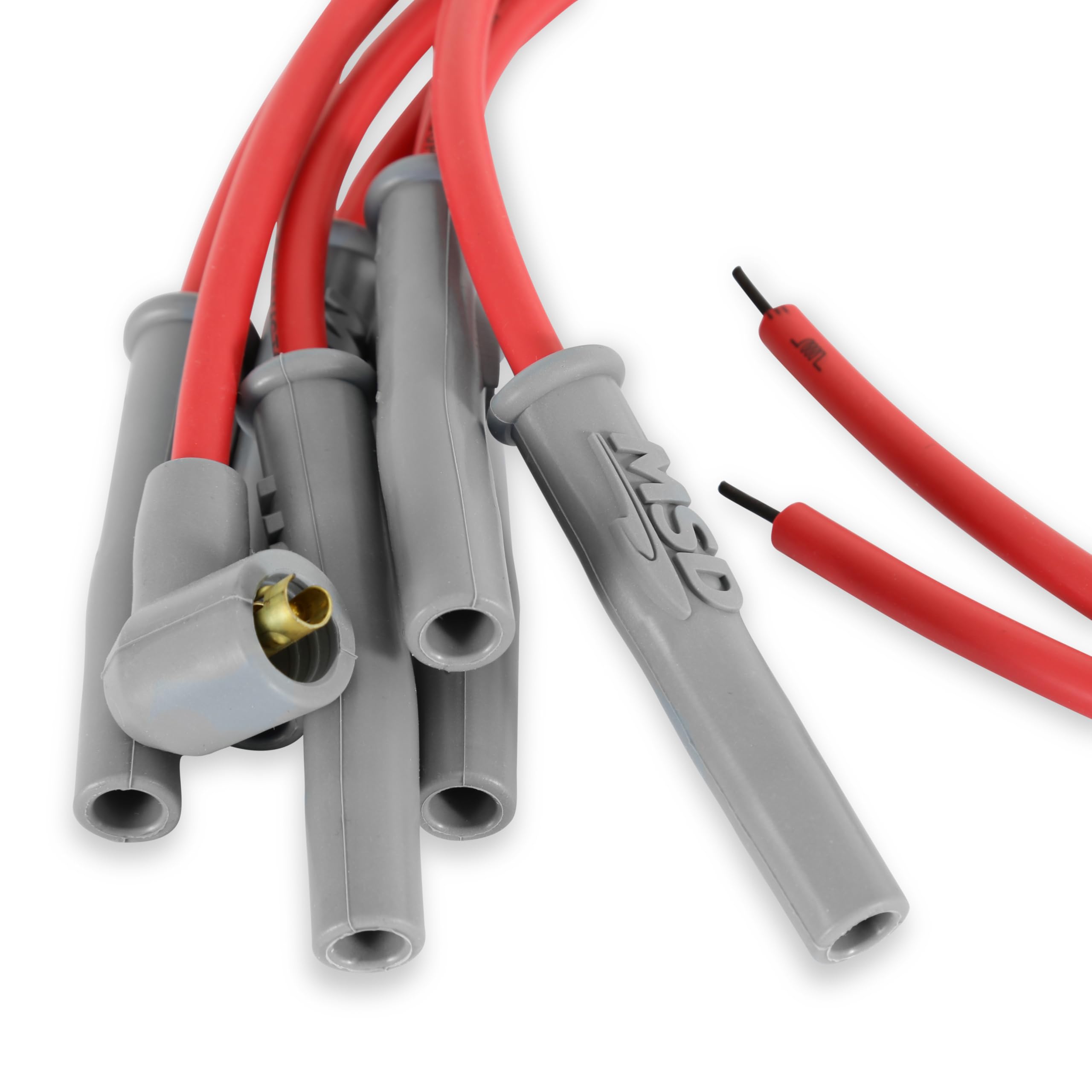 MSD 31179 Super Conductor Spark Plug Wire Set with Multi-Angle Plug & Socket/HEI - High Performance Ignition Wires for Cars, Trucks & Racing Vehicles