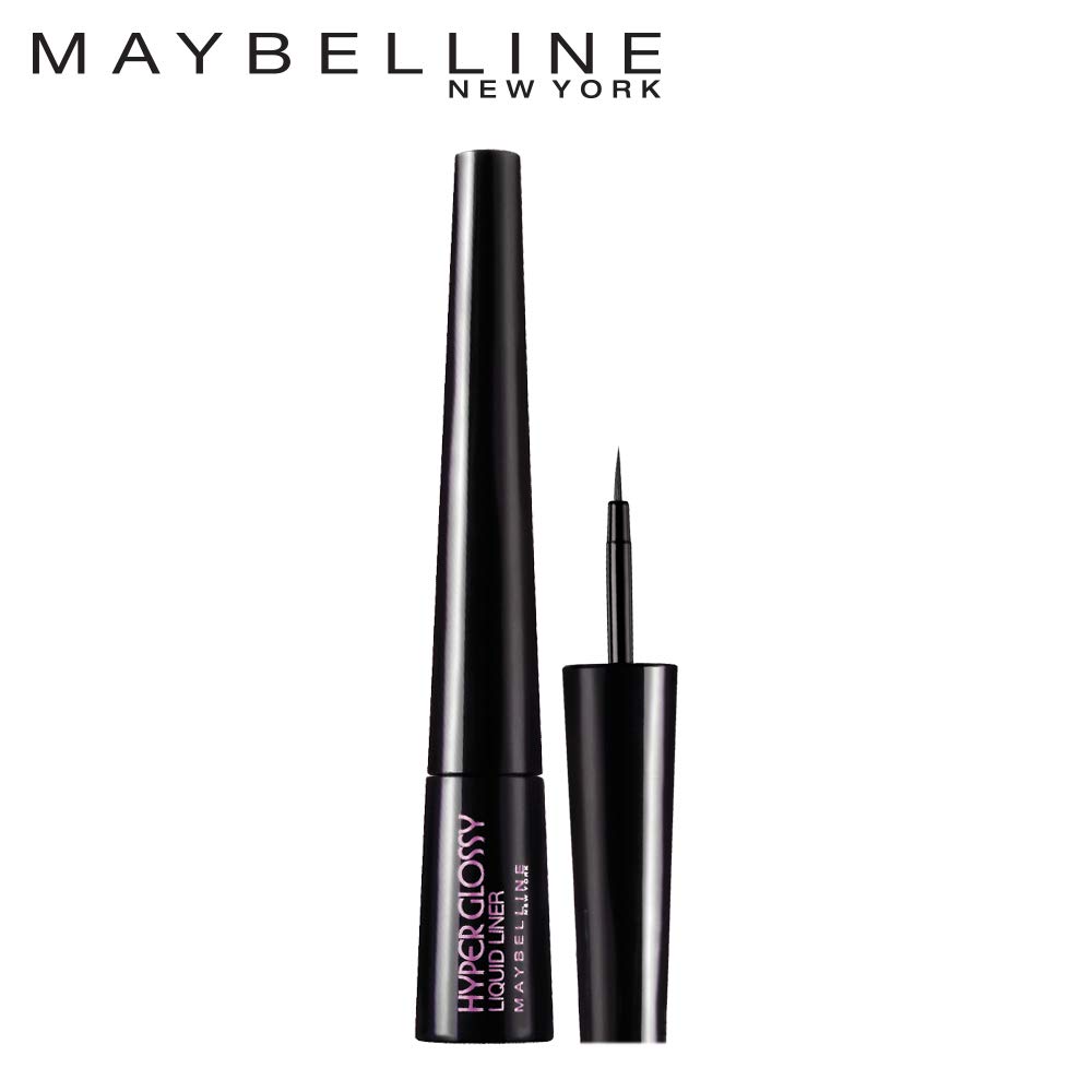 Maybelline New York Hyper Glossy Liquid Eyeliner - Smudge Proof & Waterproof Black Eyeliner (3g) - Perfect for Daytime Wear, Night Out Makeup & Long-Lasting Eye Looks
