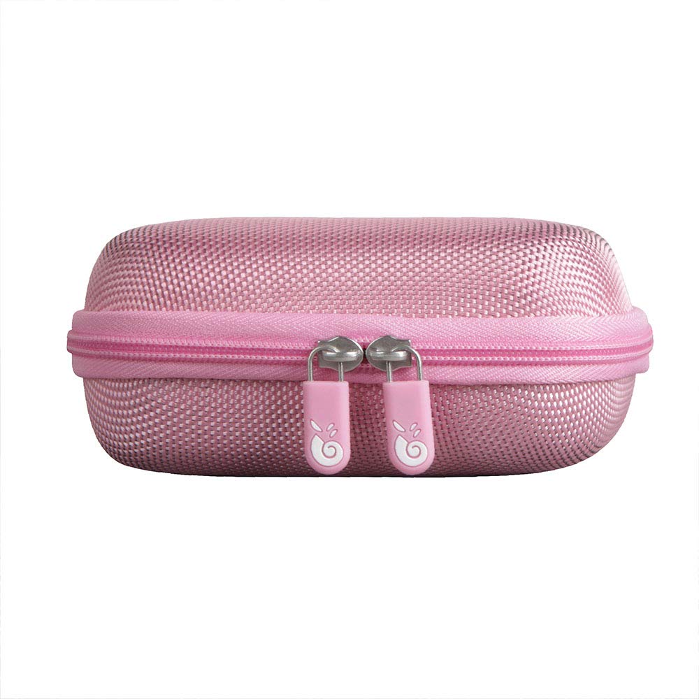 Hermitshell Hard Travel Case for JBL Go 3 & JBL Go 3 Eco Portable Bluetooth Speaker - Shockproof Protective Cover with Custom Fit (Pink) - Perfect for Travel, Outdoor Adventures & Daily Commute