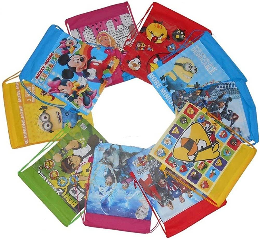 Royal Birthday Party Favors for Kids - 6 Pack Premium Haversack Bags - Perfect for Birthday Return Gifts, School Events & Party Giveaways
