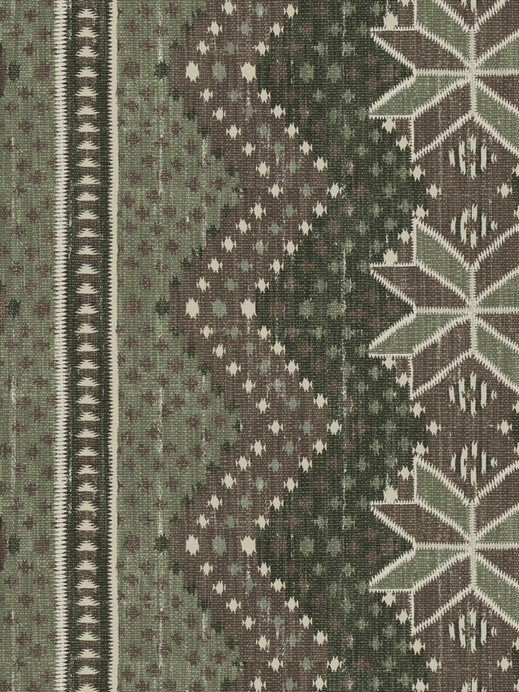 Northstar Blanket Wallpaper by Nathan Turner in Moss Brown - Premium Textured Wall Covering for Living Room & Bedroom Decor