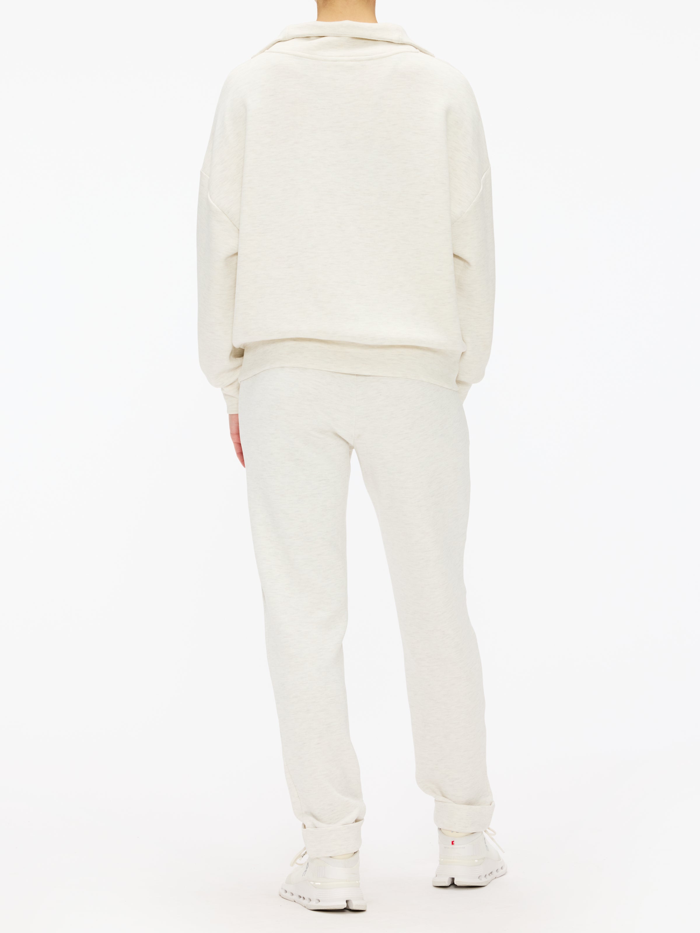Varley Hawley Half Zip Sweatshirt for Women - Soft Fleece Pullover with Kangaroo Pocket - Perfect for Casual Wear, Gym & Outdoor Activities