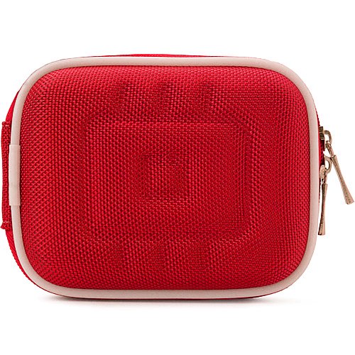 Lightweight Red Nylon Mini Hardshell Case for Panasonic Lumix F/FH/LX/SZ/TS/XS/ZS Series Cameras - Includes Screen Protector & Mini Tripod | Perfect for Travel, Outdoor Photography & Camera Protection