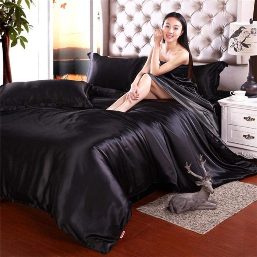 Premium 4-Piece Satin Bedding Set - Twin Size 19