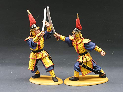 King & Country IC031 1:30 Scale Imperial China Sword Practice Pewter Figure - Perfect for Historical Collectors & Diorama Displays