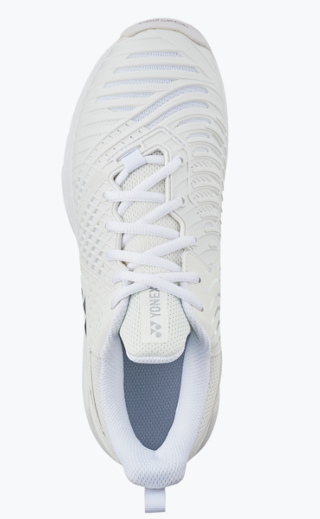 Yonex Power Cushion Sonicage 3 Women's Tennis Shoes - All Court White Silver | Lightweight Cushioned Sneakers for Women | Perfect for Tennis, Badminton & Casual Wear