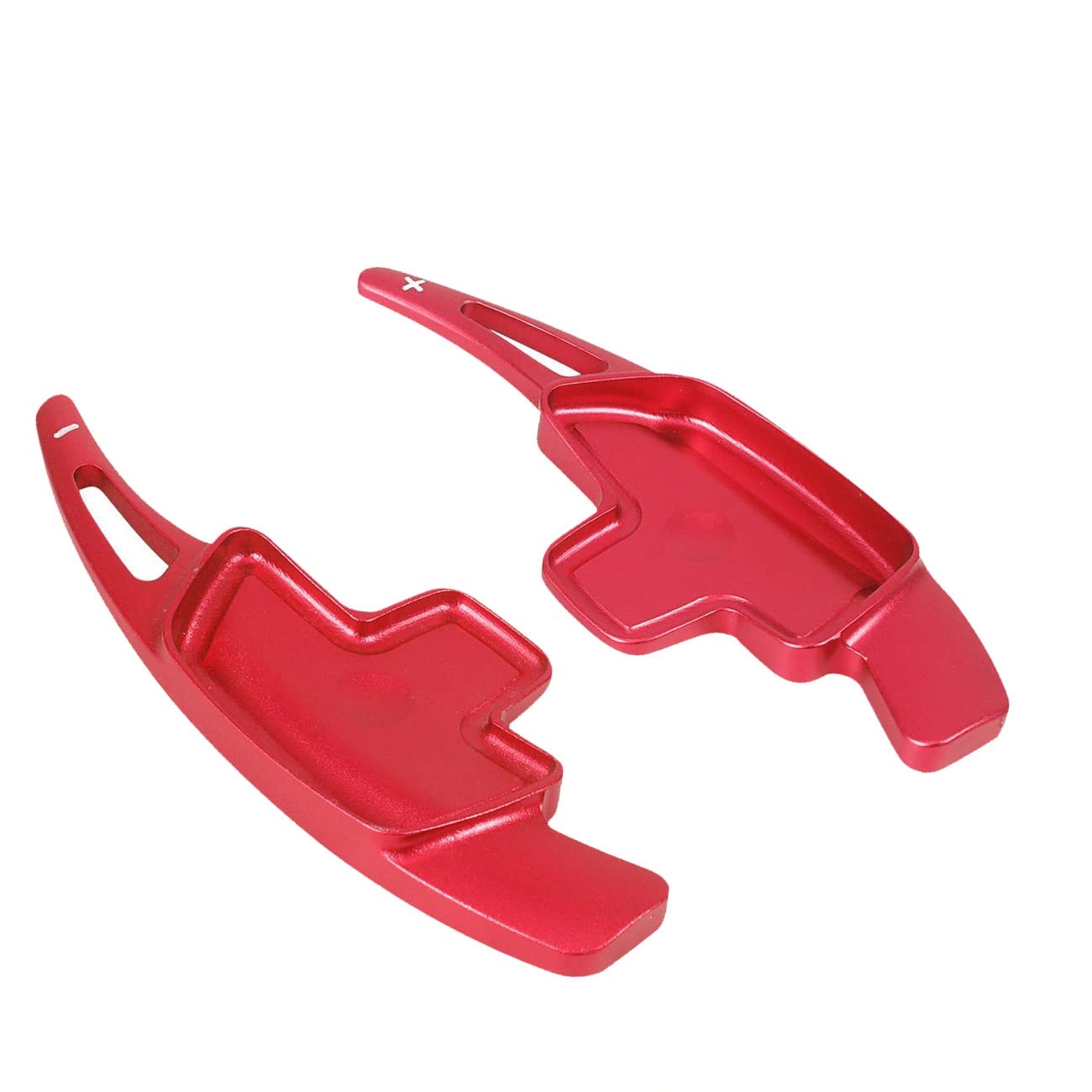 Aluminum Paddle Shifter Extensions for Mercedes Benz A/B/C/CLA/CLS/E/G/GL/GLA/GLC/GLE/GLS/Metris/S/SL/SLC Class - Red Metal Steering Wheel Shift Blades for Enhanced Driving Experience & Sporty Look