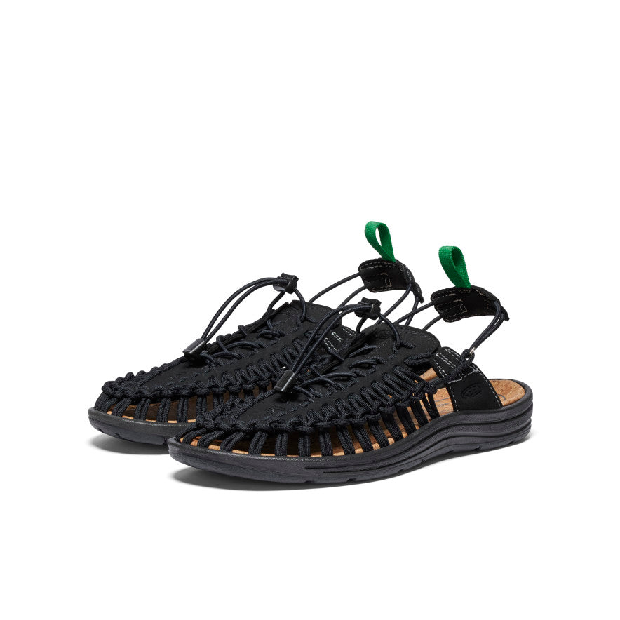 UNEEK II Convertible Sandals for Men & Women - Black/Jolly Green | Lightweight & Comfortable for Hiking, Travel & Outdoor Adventures