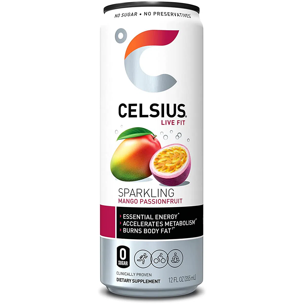 Celsius Energy Drink - Sugar-Free Fitness & Workout Booster - Natural Energy for Gym, Running & Active Lifestyle
