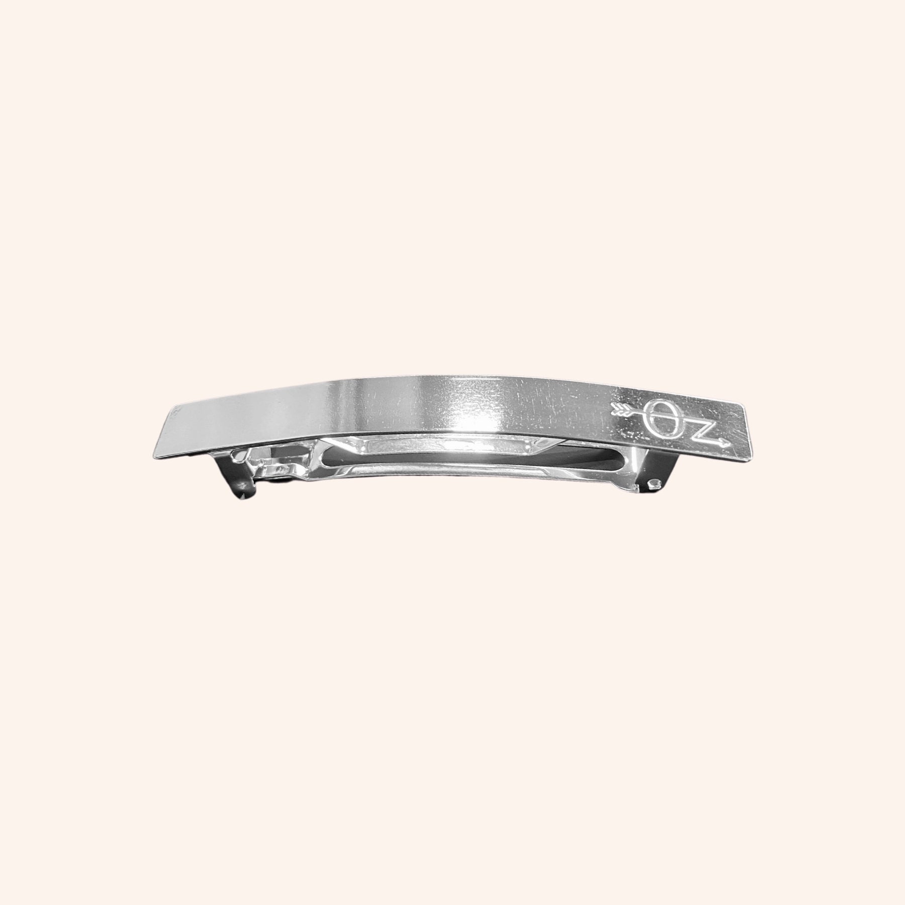 Elegant Silver Barrette Hair Clip - Smooth Finish for Women & Girls - Perfect for Weddings, Parties & Everyday Hairstyles