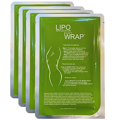 Ultimate Body Applicator Lipo Wrap for Inch Loss, Toning & Contouring - Firming Treatment with 4 Wraps | Perfect for Post-Workout Recovery & Spa Day Body Sculpting
