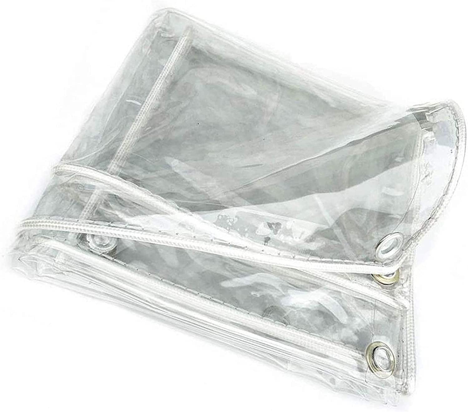Heavy Duty Clear Waterproof Tarp with Aluminum Grommets - 3x26Ft UV-Resistant Snow Protection Cover for Outdoor, Camping, RV, Boat, and Equipment Protection