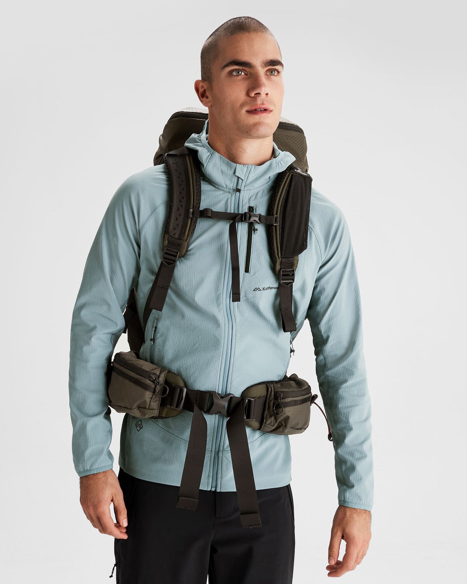 Valorous Pack 58L Dark Moss - Lightweight Hiking Backpack for Outdoor Camping & Travel Adventures