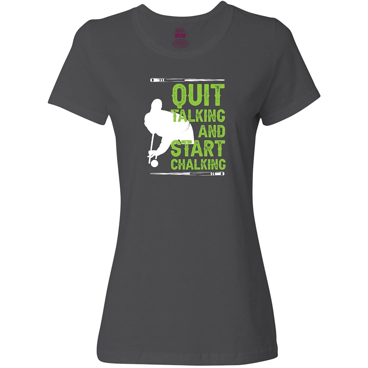 Inktastic Pool Player Billiards Quote Women's T-Shirt - Funny Cue Sports Gift for Women, Billiard Lovers - Perfect for Casual Wear, Parties & Pool Halls