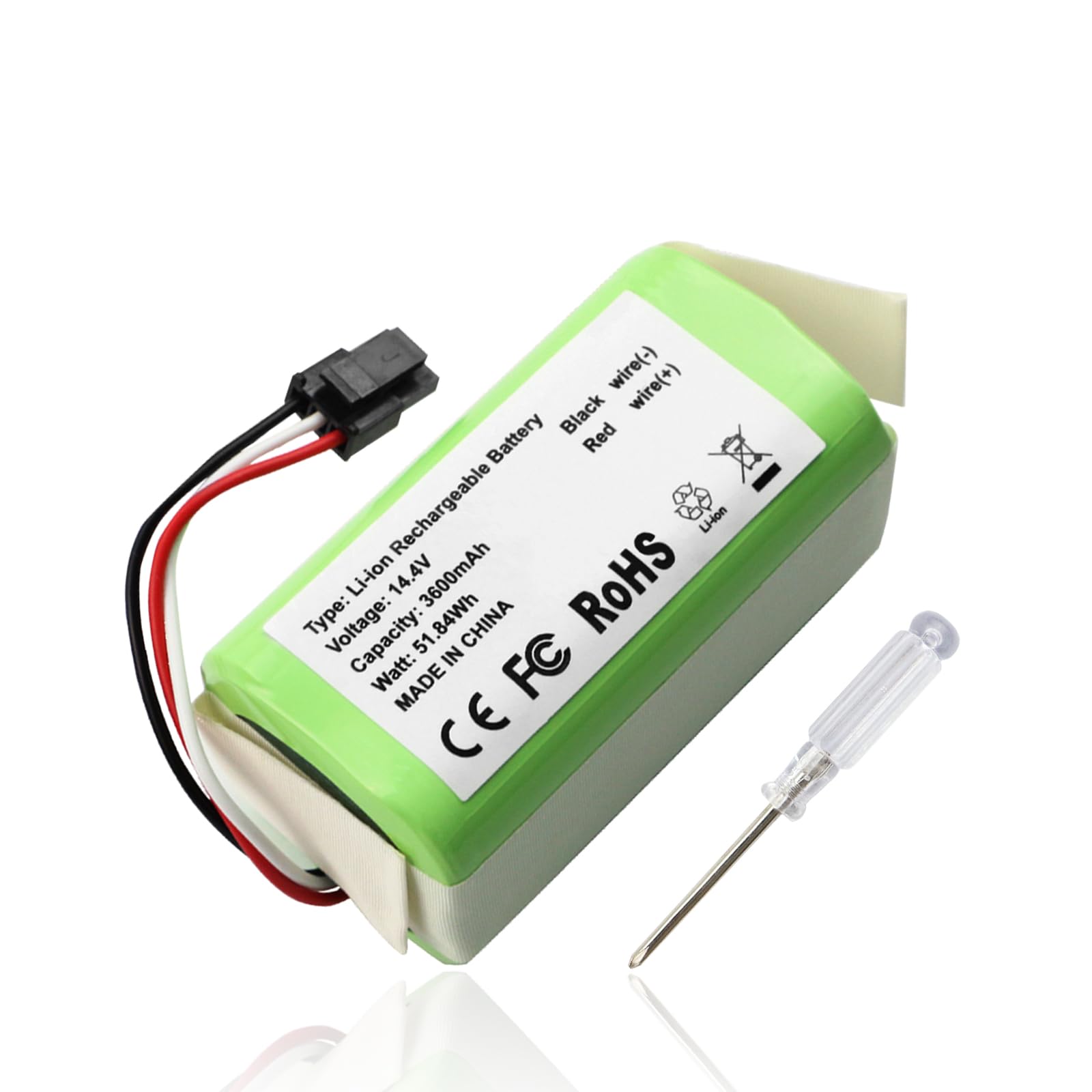 ANTIEE 3600mAh Replacement Battery for Qihoo 360 S5 S7 S7 Pro T90 X9 Robot Vacuum - Compatible with Home Cleaning Robots | Long-Lasting Power for Efficient Floor Cleaning
