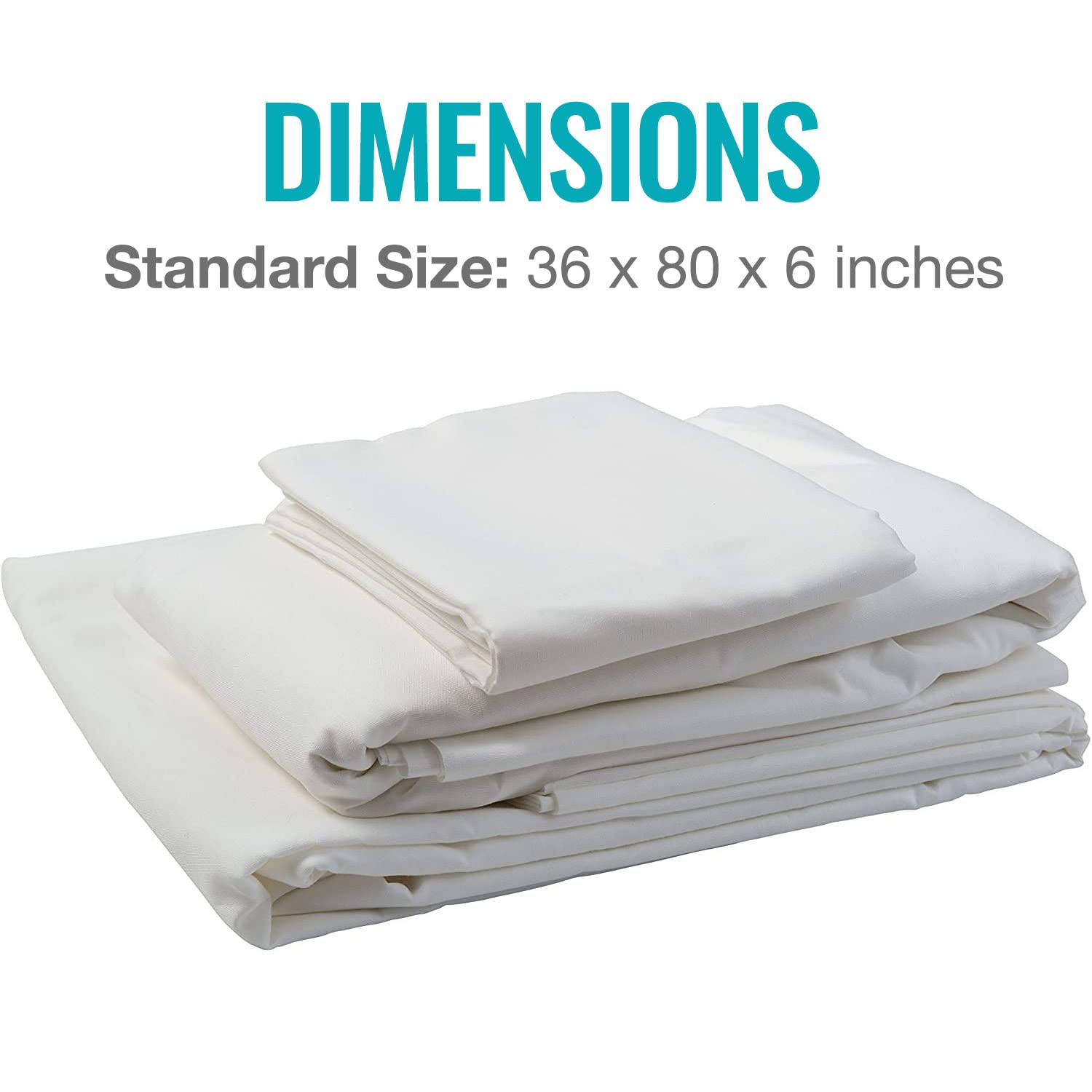 DMI White Hospital Bed Sheet Set - 36
